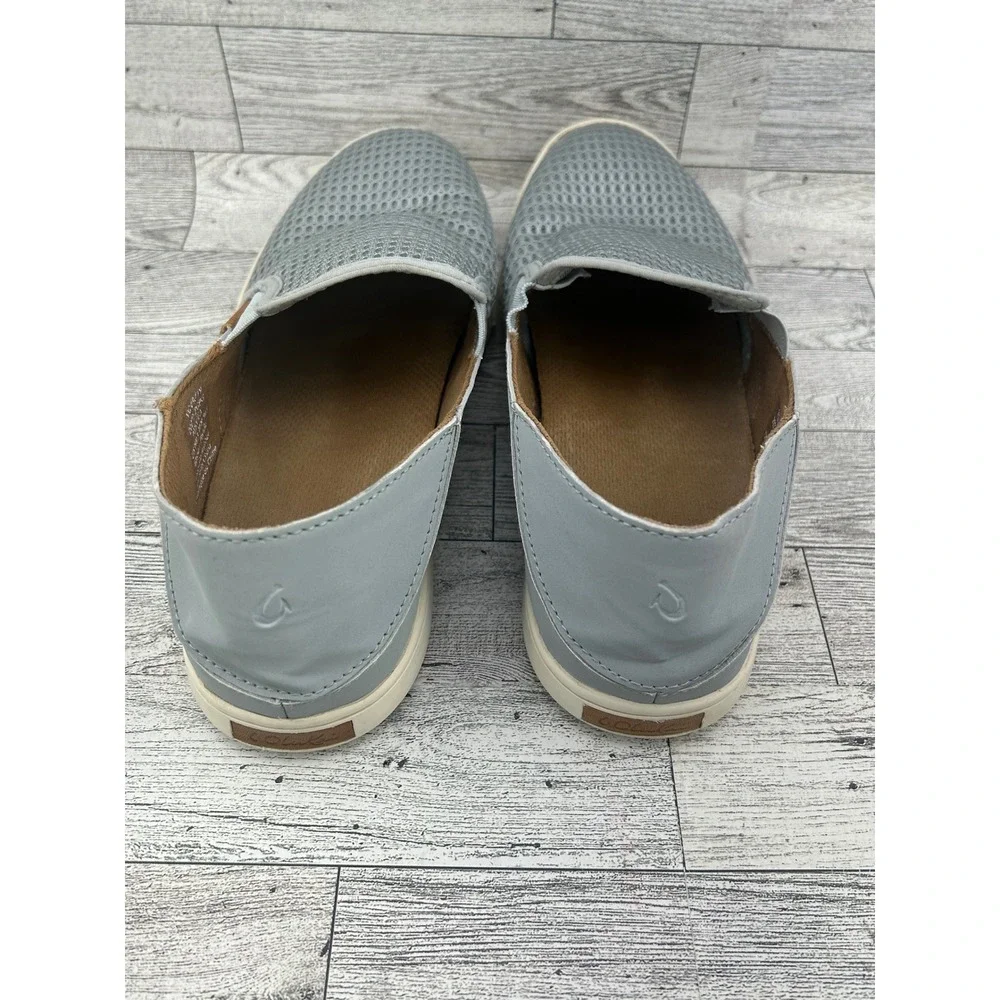 OluKai Pehuea Slip On Shoes Light Blue Mesh Women US W9.5 EUR‎ 39.5